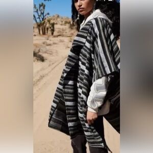 NWOT Free People Jackson Oversized Poncho SZ OS